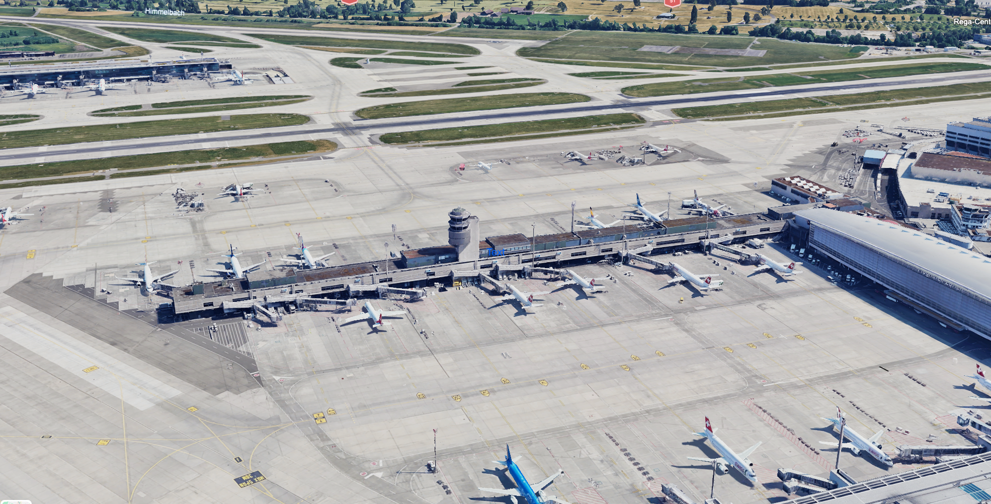 Flughafen Zürich Hintergrundbild